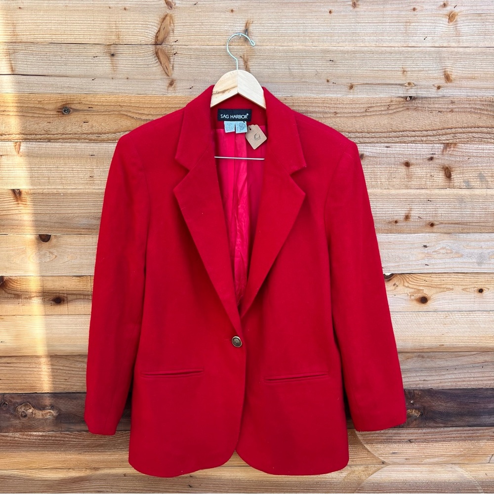 Vintage 80s Wool Blazer